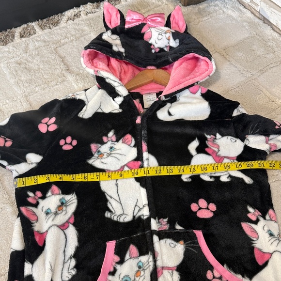 DISNEY Cat Print Hooded Onesie Pajamas - Picture 8 of 13
